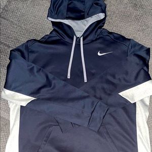 Men’s Nike Therma-fit XXL navy/gray hoodie